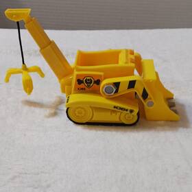 Spin Master 18501 Paw Patrol Rubble Yellow Construction Vehicle Playset Plastic Boxed