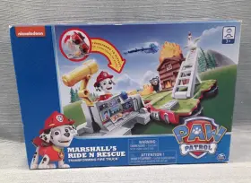 20107843 Spin Master Paw Patrol Marshall S Ride N Rescue Transforming 2-in-1 Playset And Fire Truck