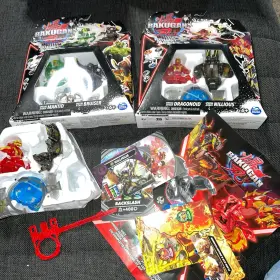30j72fws Spin Master Bakugan Playset Dragonoid Nillious Mantid Bruiser