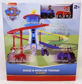 Spin Master 430002238444 Paw Patrol Race And Rescue Tower Playset-race Track Toy Gift