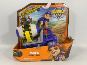 45695 Spin Master Paw Patrol Rubble And Crew Cement Mixing Truck Mix Action Figure Nrfb
