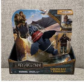 Spin Master 50329put How To Train Your Dragon Gronckle And Fishlegs Playset Boxed