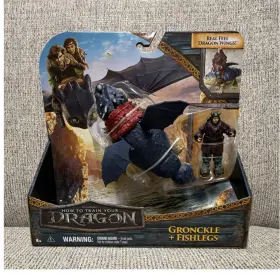 50329put Spin Master How To Train Your Dragon Gronckle And Fishlegs Playset Boxed