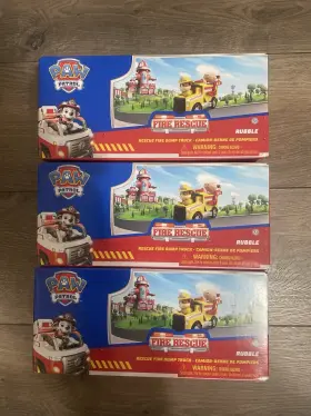 50927sv Spin Master Paw Patrol Rubble Fire Rescue Dump Truck With Figure Yellow Red
