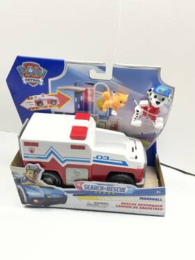 Spin Master 51031vsv Paw Patrol Marshall Search And Rescue Responder Vehicle With Figure