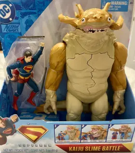 6031730 Spin Master Dc Universe Superman Kaiju Slime Battle Playset Figures Boxed