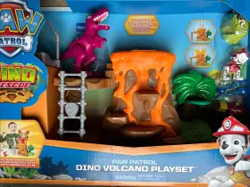 6059231 Spin Master Paw Patrol Dino Rescue Volcano Playset With Zipline Nickelodeon New
