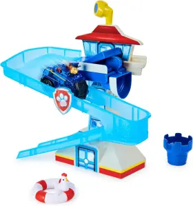6060546 Spin Master Paw Patrol Adventure Bay Bath Playset With Light-up Chase Vehicle Toy For
