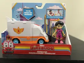 6061772 Spin Master Disney Junior Firebuds Violette And Axl Playset Bonus Stickers Feature