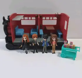 6064928 Spin Master Harry Potter Wizarding World Magical Minis 4 Figures And Hogwarts Express Train