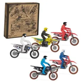 6065432 Spin Master Authentic 5-pack Of 1 24 Scale Die-cast Motorcycles With Rider Figure Toy