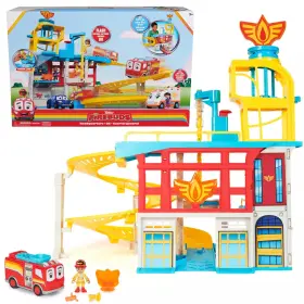 6066723 Spin Master Disney Firebuds Headquarters Playset With Bo Action Figure And Fire Truck