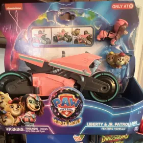6067127 Spin Master Paw Patrol Liberty Mighty Movie Feature Vehicle Playset 4pc Licensed
