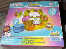 6071359 Spin Master Gabbys Dollhouse Cakey S Fruit Smoothie Balcony Playset Ages 3 Brand New