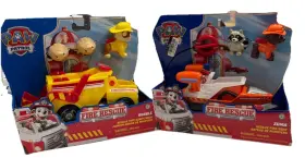 6072662 Spin Master Paw Patrol Fire Rescue Playset Rubble Zuma Figures And Vehicles
