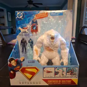 6073272 Spin Master Dc Superman Fortress Of Solitude Battle Set With And Krypto