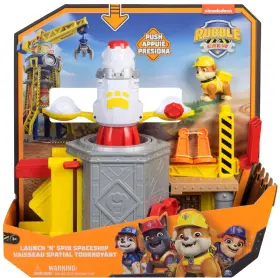 Spin Master 681147044180 Paw Patrol Rubble And Crew Launch Ftnft Spaceship Playset With Figure