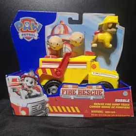 Spin Master 681147061507 Paw Patrol Rubbles Rescue Fire Dump Truck Playset