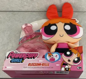 Spin Master 778988236703 Power Puff Girls Blossom Belle 12 Inch Out Plush Chem-x Bottle