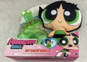 Spin Master 778988236734 Power Puff Girls Blossom Belle 12 Inch Out Plush Chem-x Bottle