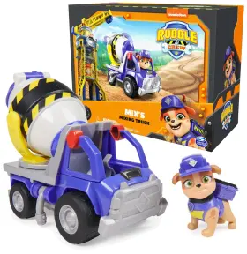 Spin Master 778988248874 Rubble And Crew Mix S Cement Mixer Toy Truck - Action Figure Movable Accessories