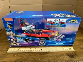 Spin Master 778988249918 Pup Squad Aircraft Carrier Hq With Figure - Paw Patrol The Mighty Movie New