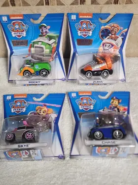 Spin Master 778988289365 Nickelodeon Paw Patrol Set Of 4 All Metal Vehicles Rocky-zuma-skye-chase