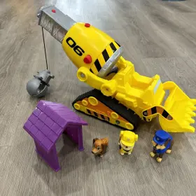 Spin Master 778988338513 Paw Patrol The Movie Rubbles Deluxe Bulldozer Liberty And Chase Figures Complete