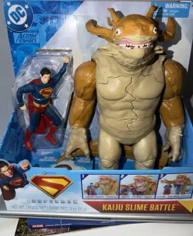 Sor21vfs Spin Master Dc Universe Superman Kaiju Slime Battle Playset Figures