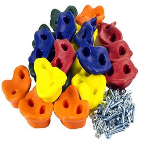Squirrel Products B01b8ffd48 20 Extra Large Deluxe Rock Climbing Holds Mounting Hardware