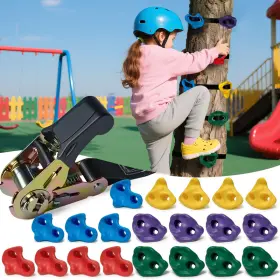 B0fjyhl8pc Srehrly 20 Pcs Large Ninja Tree Climbing Holds For Kids Adult Rock Wall