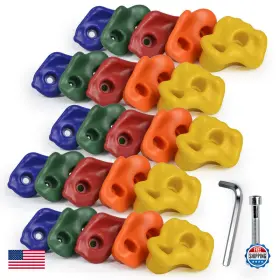 B07z83xym9 Ssbright Sets Of 25 Multi-colored Kidsadults Large Rock Climbing Holds