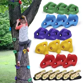B08fwx2gsp Ssbright Tree Climbers Set Of 15 Climbing Holds/steps For Kids Outdoor Active