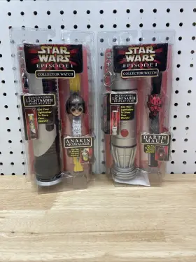 Star Wars 010859462614 Episode 1 Darth Maul And Anakin Collector Watch With Display Case