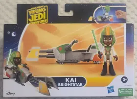 Star Wars 010996181831 Disney Young Jedi Adventures Kai Brightstar Figure And Speeder Bike Nib