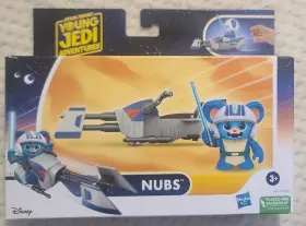 Star Wars 010996181855 Disney Young Jedi Adventures Nubs Figure And Speeder Bike Nib