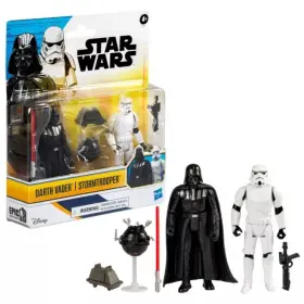 Star Wars 010996241672 Darth Vader And Stormtrooper Action Figure Set - 2pk