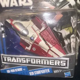 Star Wars 653569627975 Hasbro Transformers Obi-wan Kenobi To Jedi Starfighter Collectibles