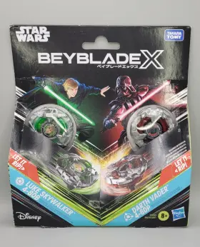 G0279-f9589 Star Wars Beyblade X Luke Skywalker 4-80b Darth Vader 4-60p Hasbro Takara