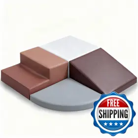 B0fd3pkfrd Sumbababy Toddler Climbing Foam Blocks 4 Pcs Waterproof Pu Leather Playset