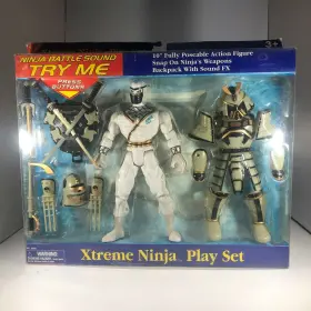 3692 Sunco Soldier Bear Xtreme Ninja Playset 10 Inch Action Figures White Vintage 2005
