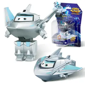 B0cwp65vpr Super Wings Transform-a-bots Traver Figure - Vehicle And Robot Toy