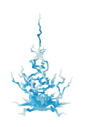 B0dyspp7pp Tamashii Nations S.h.figuarts Effect Thunder Blue Action Figure Accessory
