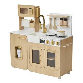Teamson Kids B0cdx2fjbh Little Chef Cyprus Play Kitchen Set For Toddlers 14 Accessories