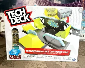6035884 Tech Deck Transforming Sk8 Container Pro Modular Skatepark With Exclusive Board