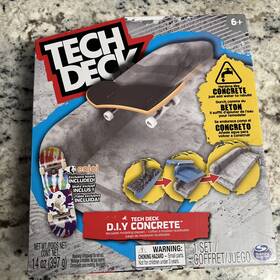 Tech Deck 6063132 D.i.y. Concrete Reusable Modeling Playset Complete Open Box Skate Park