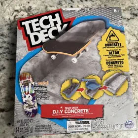 6063132 Tech Deck D.i.y. Concrete Reusable Modeling Playset Complete Open Box Skate Park