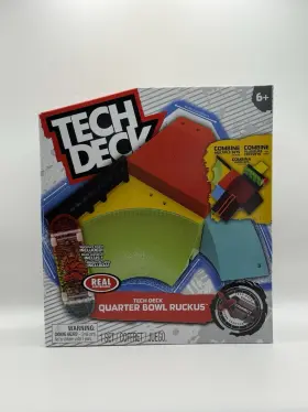 Tech Deck 778988454251 New Sealed Quarter Bowl Ruckus With Real Skateboards Brand