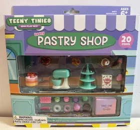 Teeny Tinies 840287956818 Pastry Shop 20pc Mini Food Playset Dollhouse New