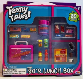 Teeny Tinies 840287995183 90s Lunch Box 20pc Mini Food Playset Dollhouse New